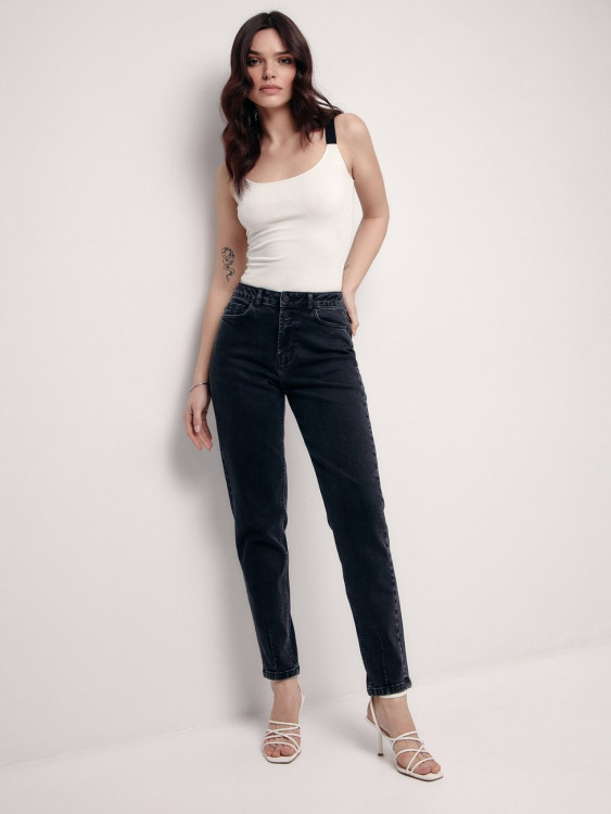 Джинси жіночі Conte CON-449 mom fit з виточками по низу
