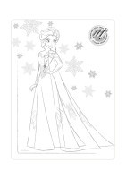 Колготки дитячі Conte Fantasy Disney Frozen 20 Den 18С-160СПМ із вкладишем-розмальовкою