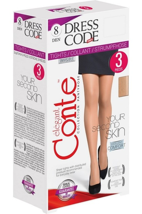 Колготки жіночі Conte Dress Code 8 Den 3 шт.