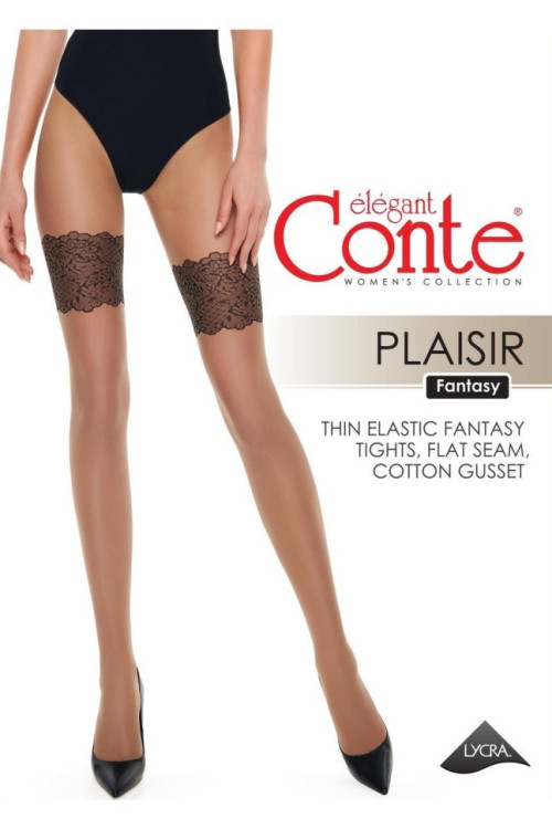 Колготки жіночі Conte Fantasy Plaisir з імітацією ажурних панчох