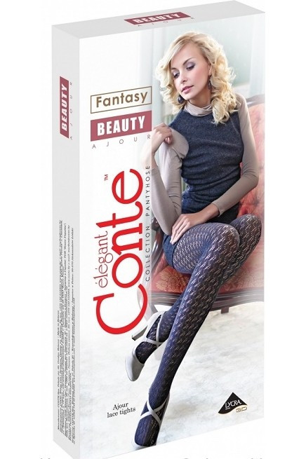 Колготки жіночі Conte Fantasy Beauty ажурні