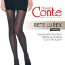 Колготки жіночі Conte Fantasy Rete Lurex сяючі з імітацією дрібної сітки