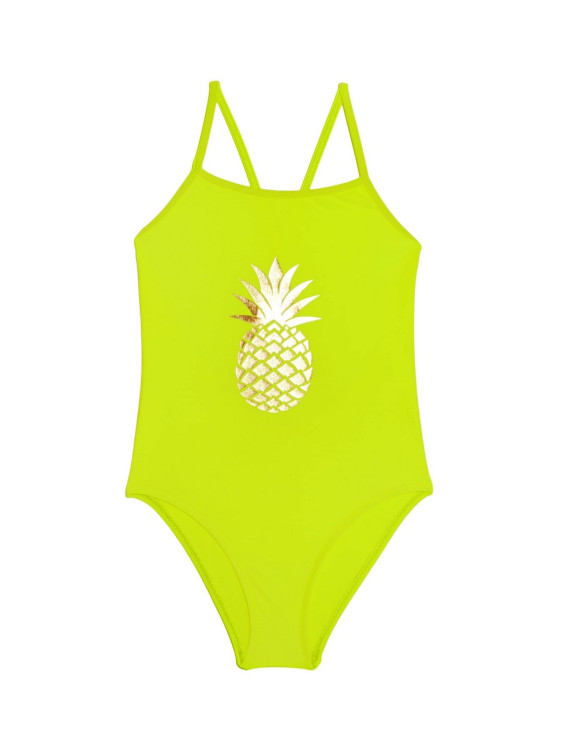 Купальник для дівчат Esli Ananas Lime злитий спортивний
