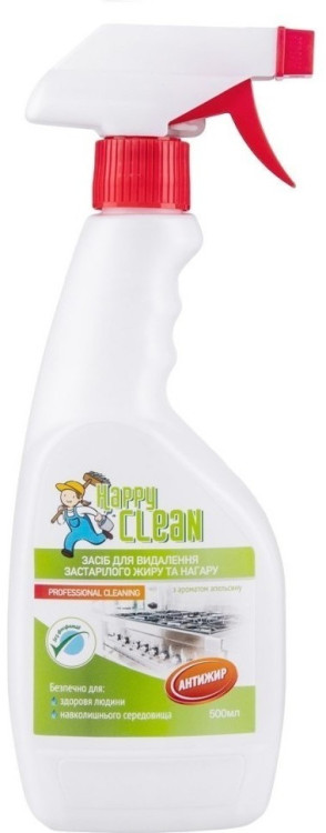 Засіб для видалення застарілого жиру та нагару Happy Clean Апельсин