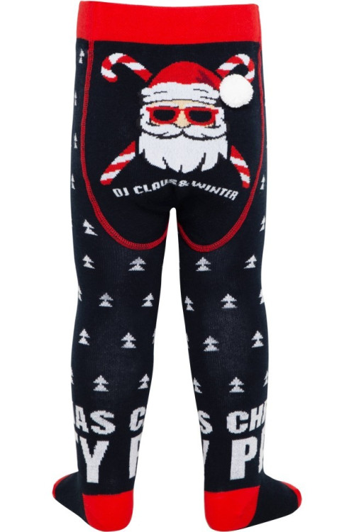 Колготки дитячі Conte-kids новорічні 21С-31/1СП (584) з помпоном «SantaParty»