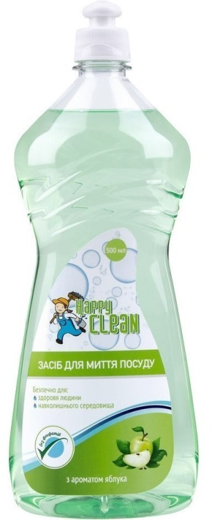 Засіб для миття посуду Happy Clean "Яблуко"